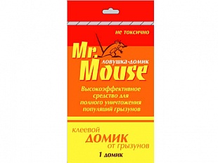 Mr. Mouse домик, клеевая пластина для грызунов